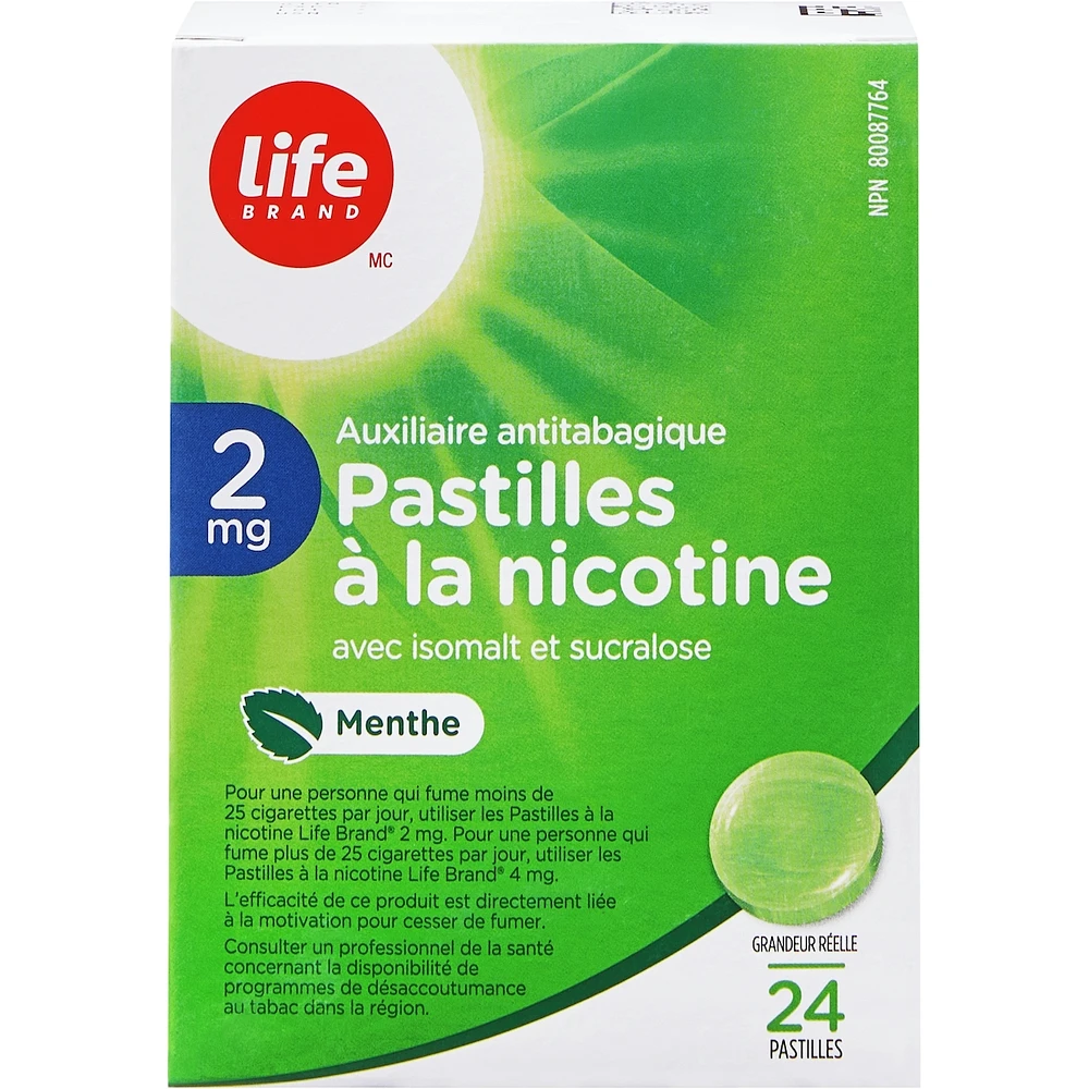 Pastilles à la nicotine 2 mg