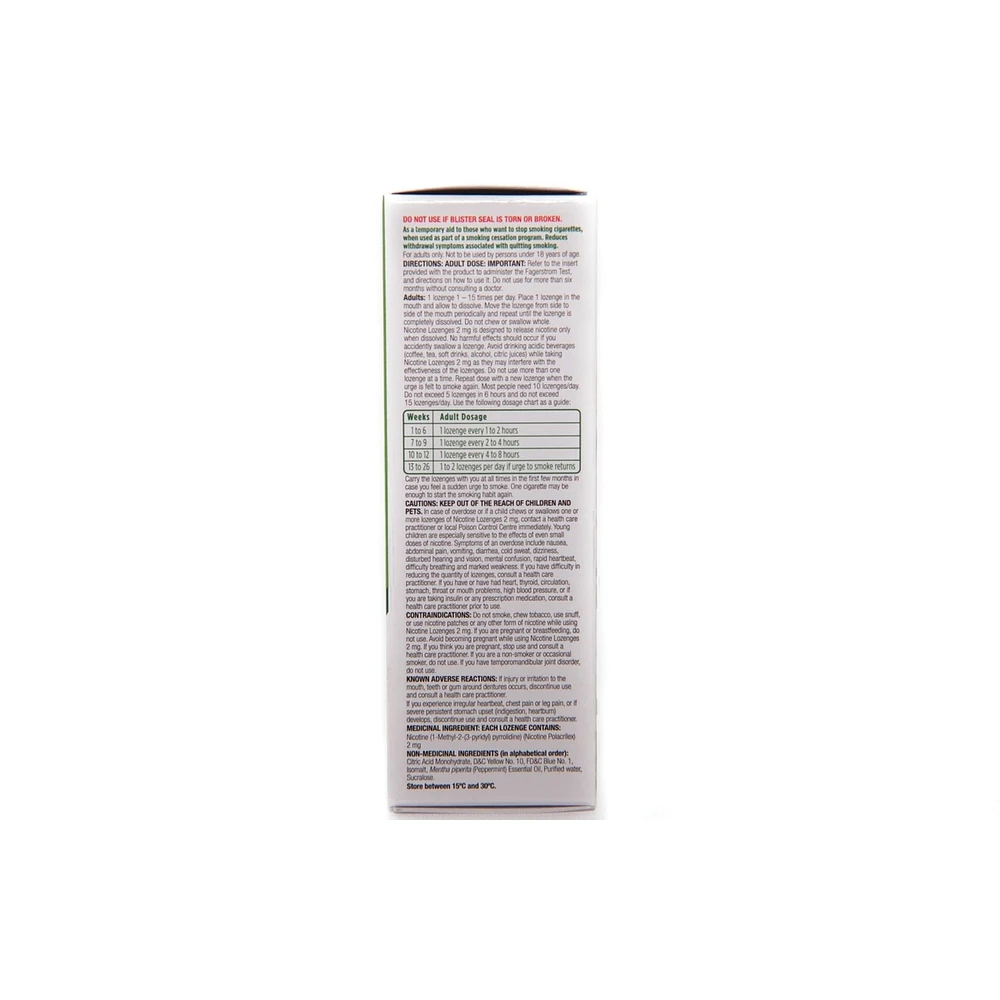 Pastilles à la nicotine 2 mg