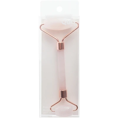 Rouleau en quartz rose pour le visage