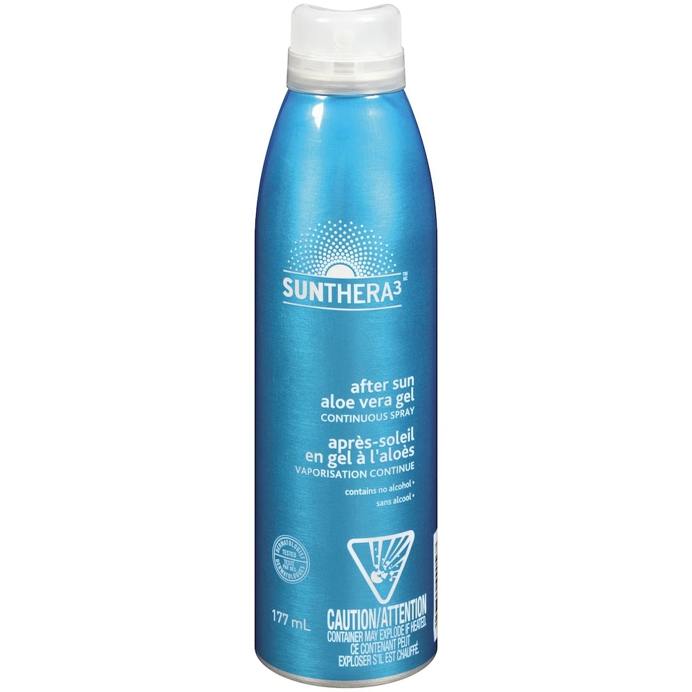 Sunthera3 après-soleil en gel à aloe vaporisation continue