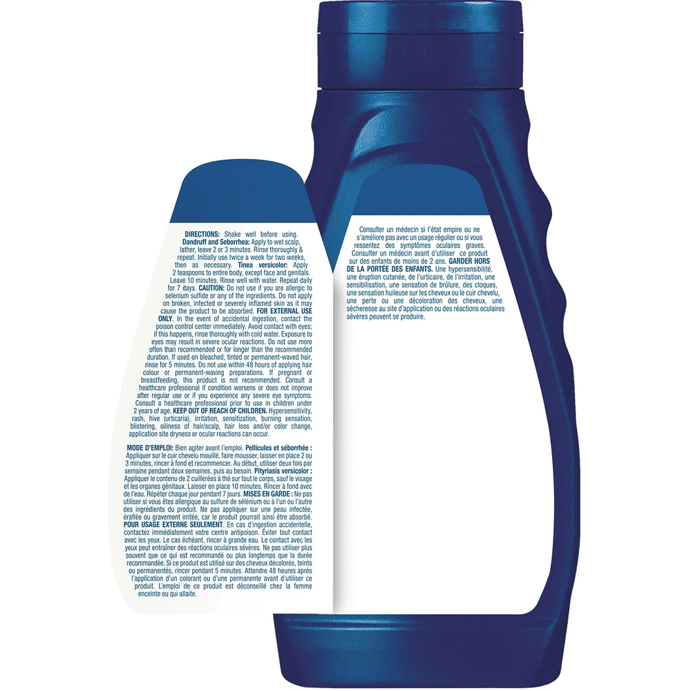 Selsun Anti-Dandruff Shampoo, 250mL, Dandruff Treatment with 2.5% Extra Strength Selenium Sulfide and Pro-Vitamin B5