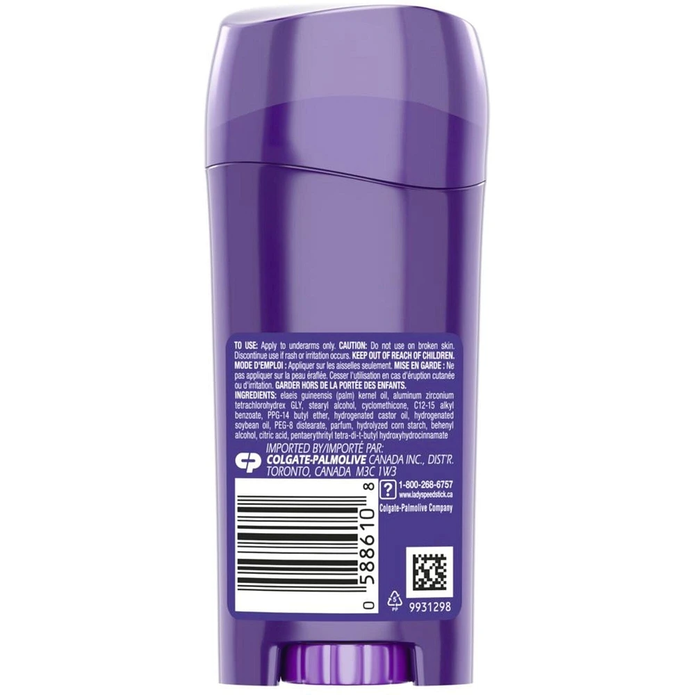 Lady Speed Stick Fresh Infusions Antiperspirant Deodorant Invisible Solid, Strawberry Splash