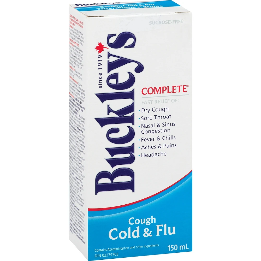 Buckley's® Complete Cough Cold & Flu Syrup Sucrose-Free 150mL