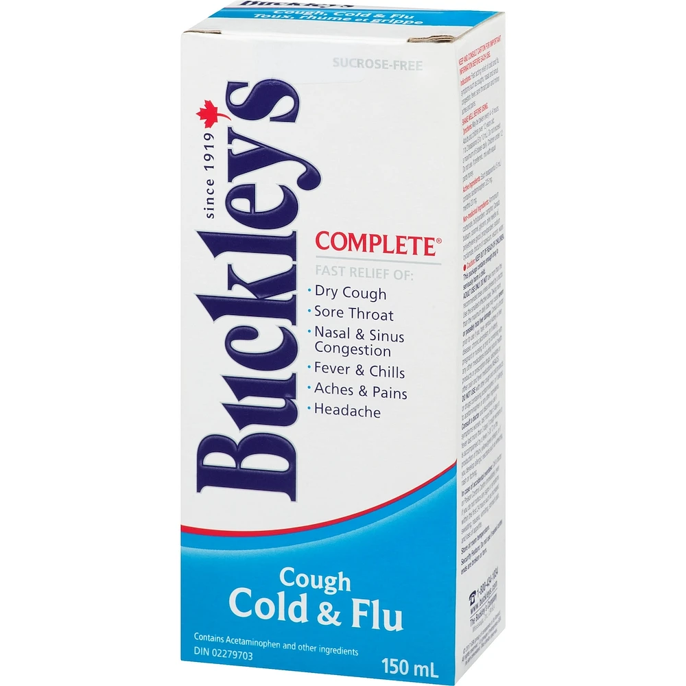 Buckley's® Complete Cough Cold & Flu Syrup Sucrose-Free 150mL