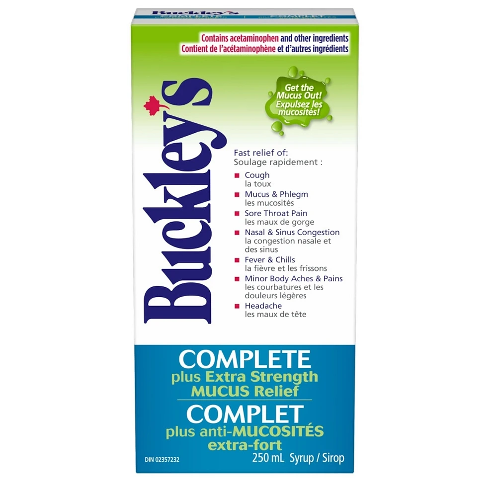 Buckley's® Mucus Relief Cough Cold & Flu Syrup Sucrose-Free 250mL