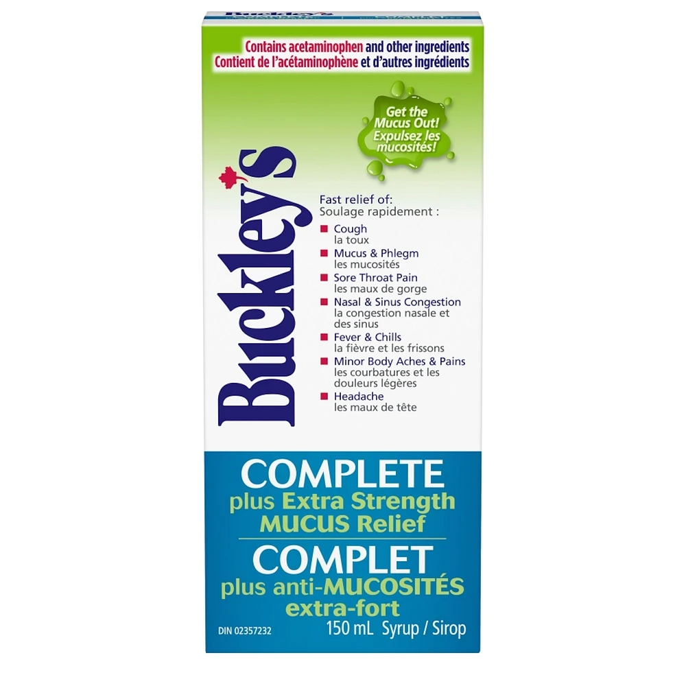 Buckley's® Mucus Relief Cough Cold & Flu Syrup Sucrose-Free 150mL