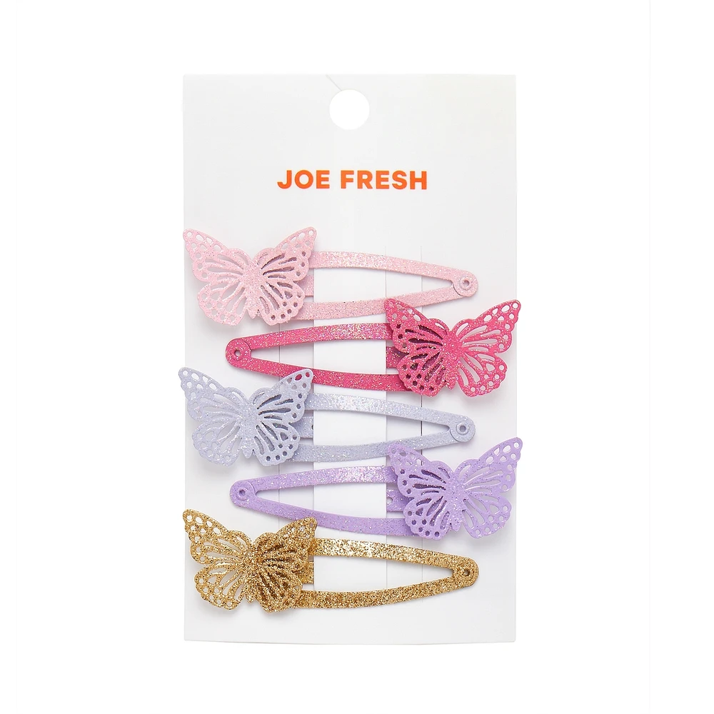 4 pces Barrettes papillon