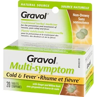 Ginger Multi-Symptom Cold and Fever Tablets with Willowbark