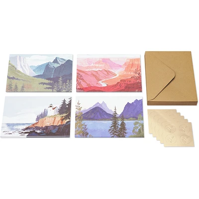 Cartes sans texte Papyrus avec enveloppes, Parcs nationaux (20 pièces)
