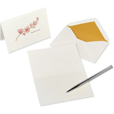 Cartes de remerciement Papyrus avec enveloppes, Magnolia (16 pièces)