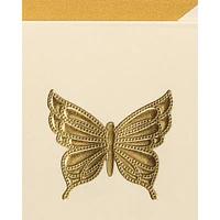 Cartes sans texte Papyrus avec enveloppes, Papillon doré (16 pièces)
