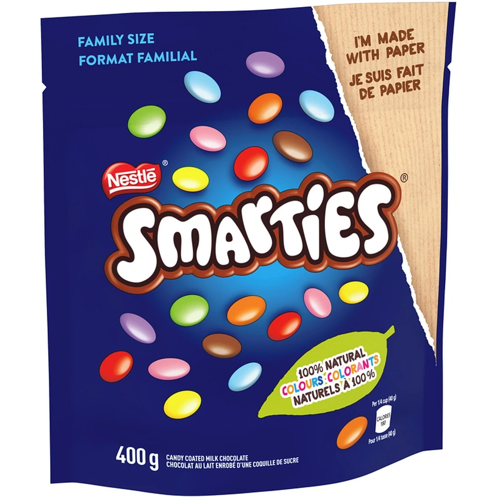 Smarties Candy Coated Milk Chocolate Family Pouch