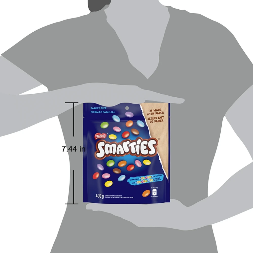 Smarties Candy Coated Milk Chocolate Family Pouch