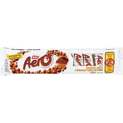 Aero Miniature Milk Chocolate Bars, 9 Pack