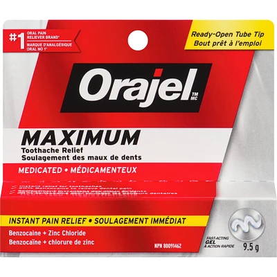 Gel Force Maximum Pour Soulagement Des Maux De Dents