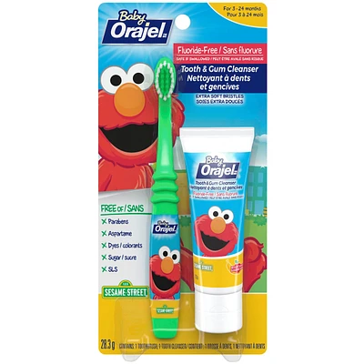 Nettoyant à dents et gencives avec brosse à dents Elmo