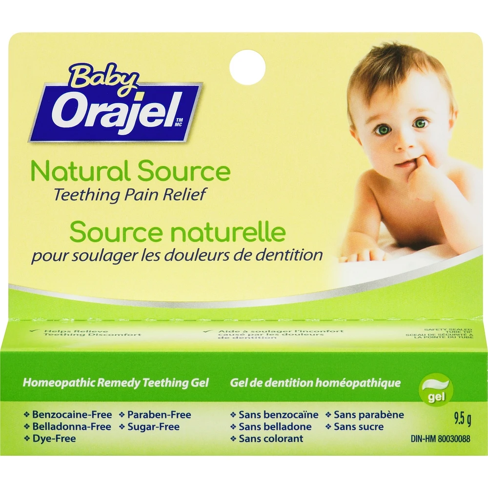Gel de source naturelle pour soulager des douleurs de dentition