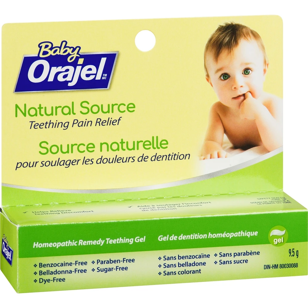 Gel de source naturelle pour soulager des douleurs de dentition
