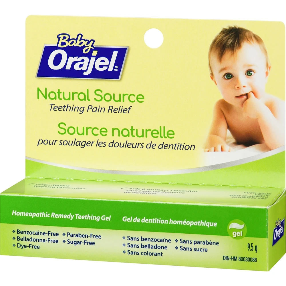 Gel de source naturelle pour soulager des douleurs de dentition