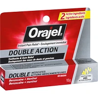 Gel Double Action Pour Soulagement Des Maux De Dents Et De Gencives