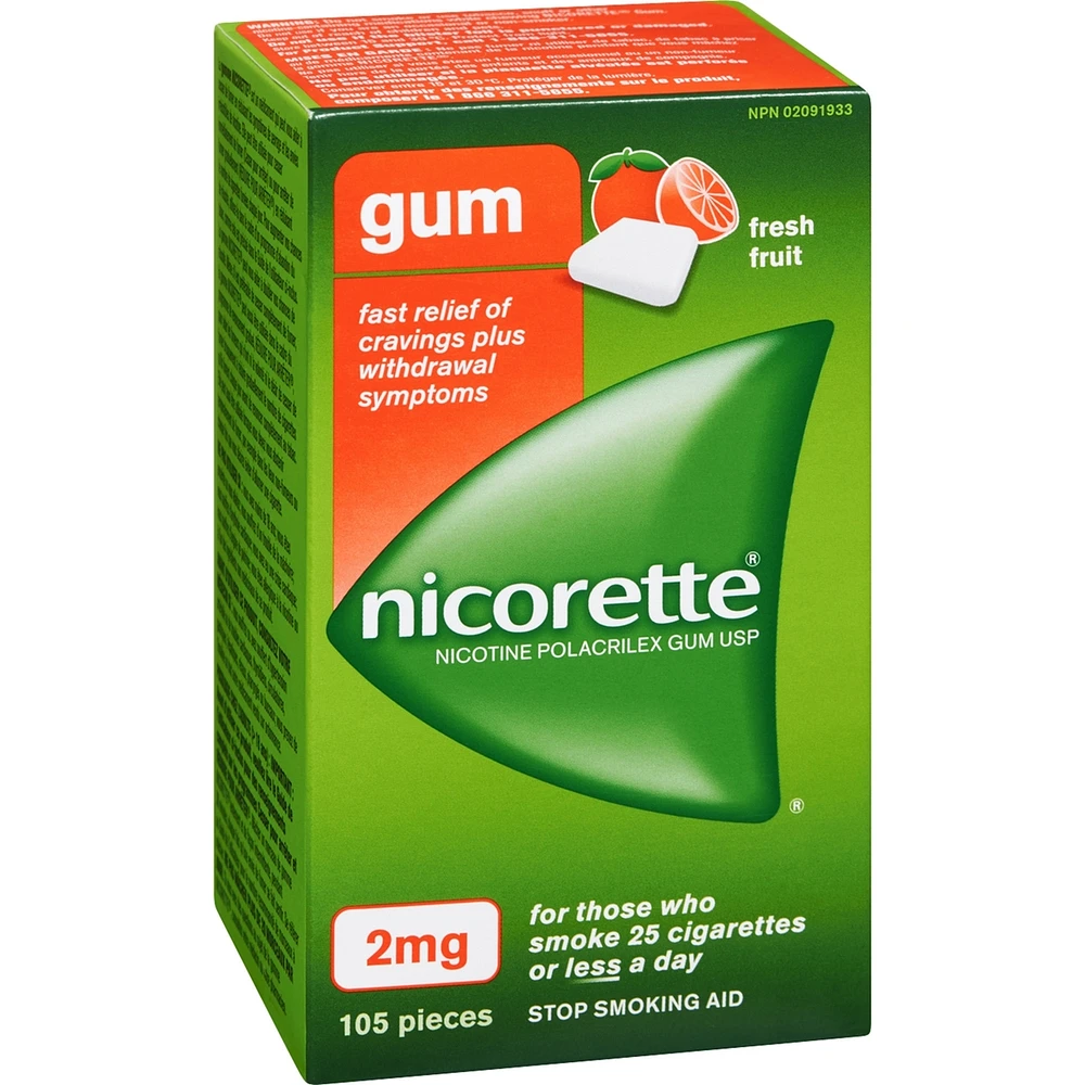 Gomme à 2 mg de nicotine