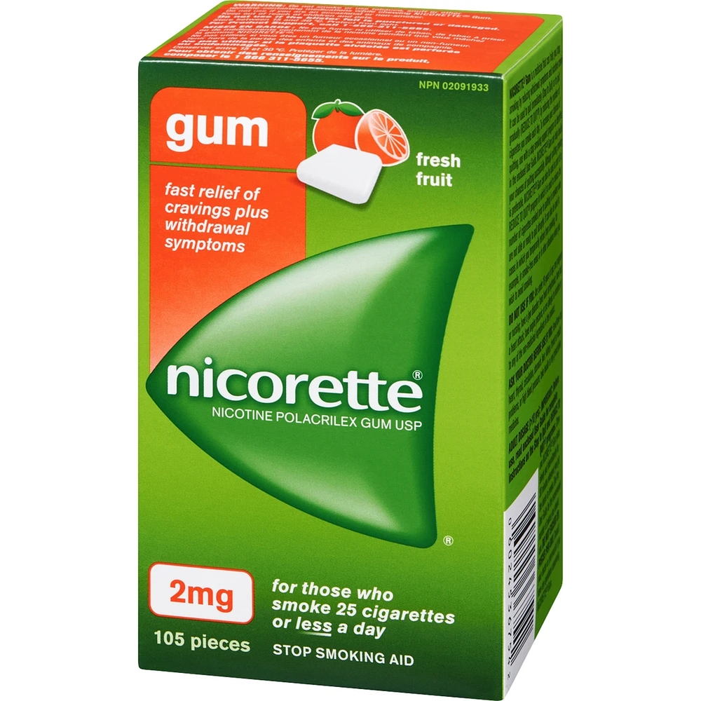 Gomme à 2 mg de nicotine