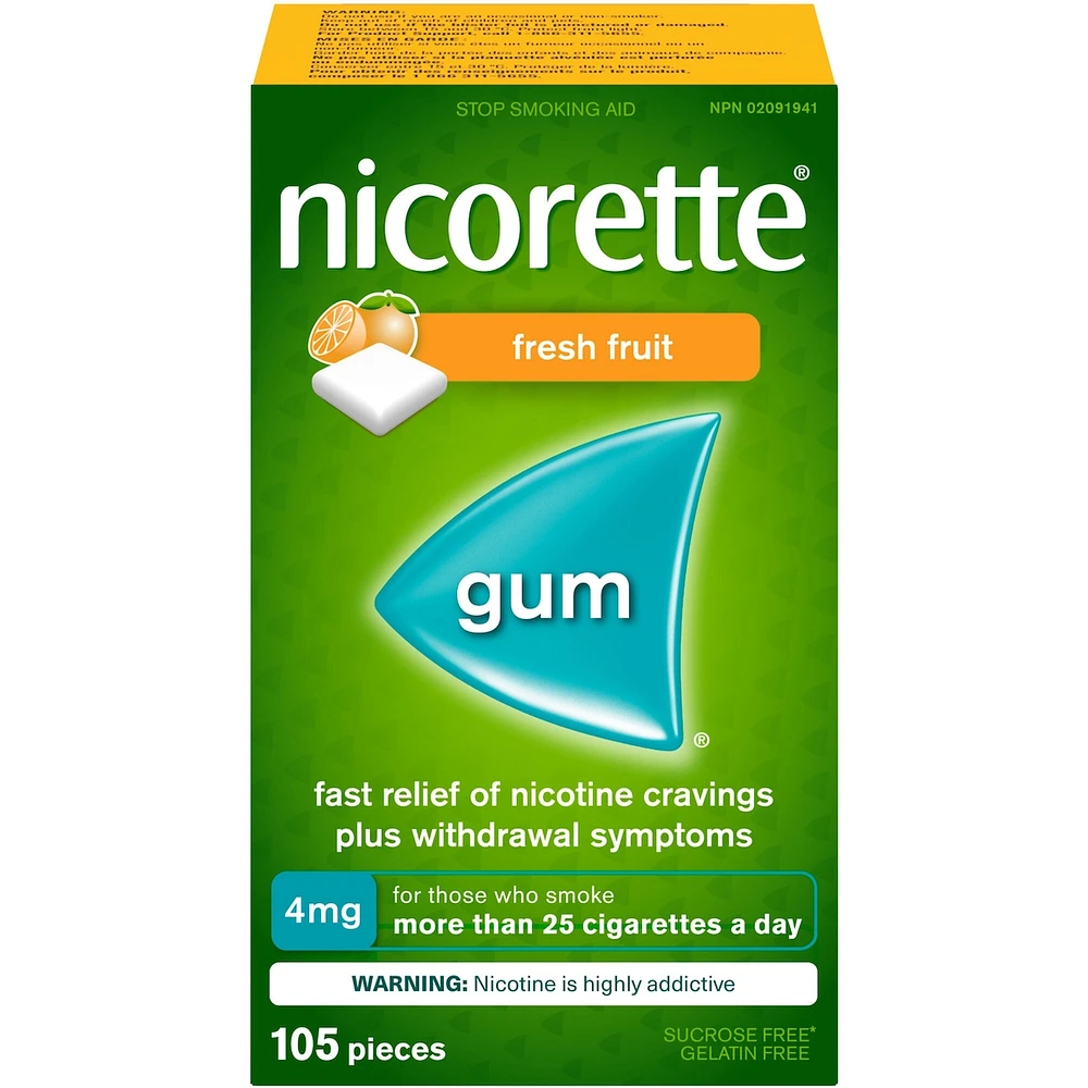 Gomme à 4 mg de nicotine