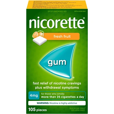 Gomme à 4 mg de nicotine