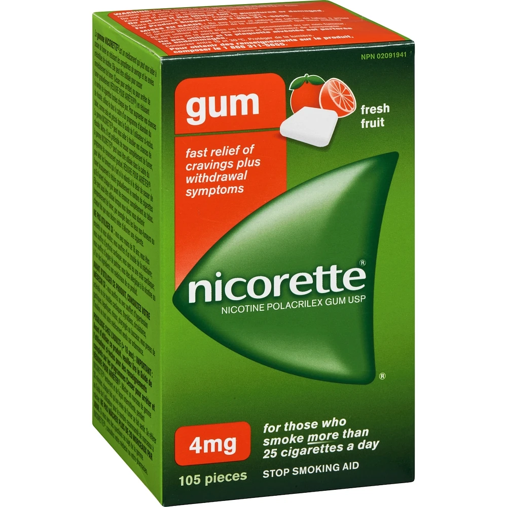 Gomme à 4 mg de nicotine