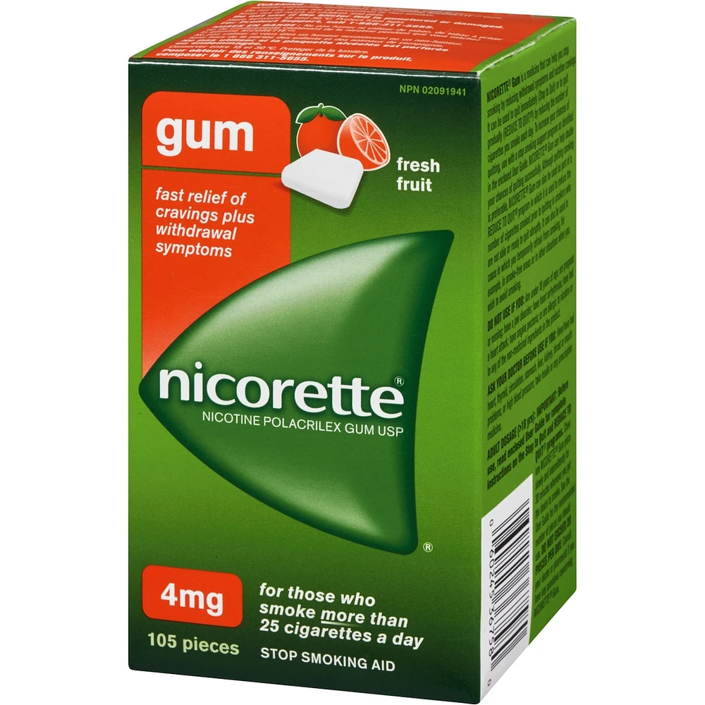 Gomme à 4 mg de nicotine
