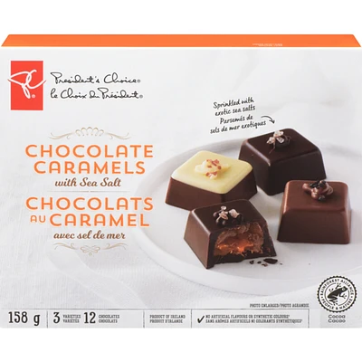 Chocolats au caramel avec sel de mer