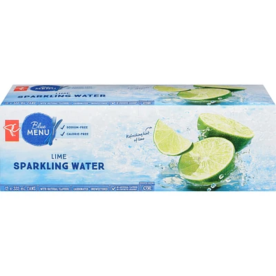 Lime Sparkling Water, 12-Pack