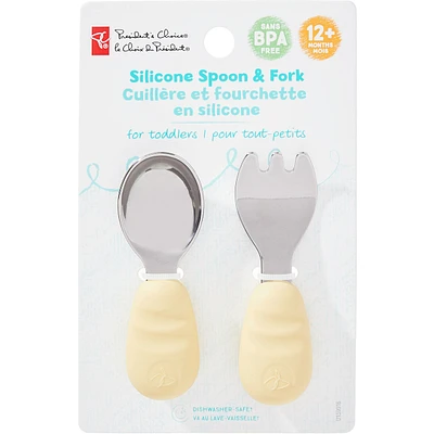 Cuillère et fourchette
en silicone pour tout-petits