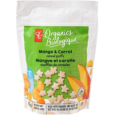Mango & Carrot cereal puffs