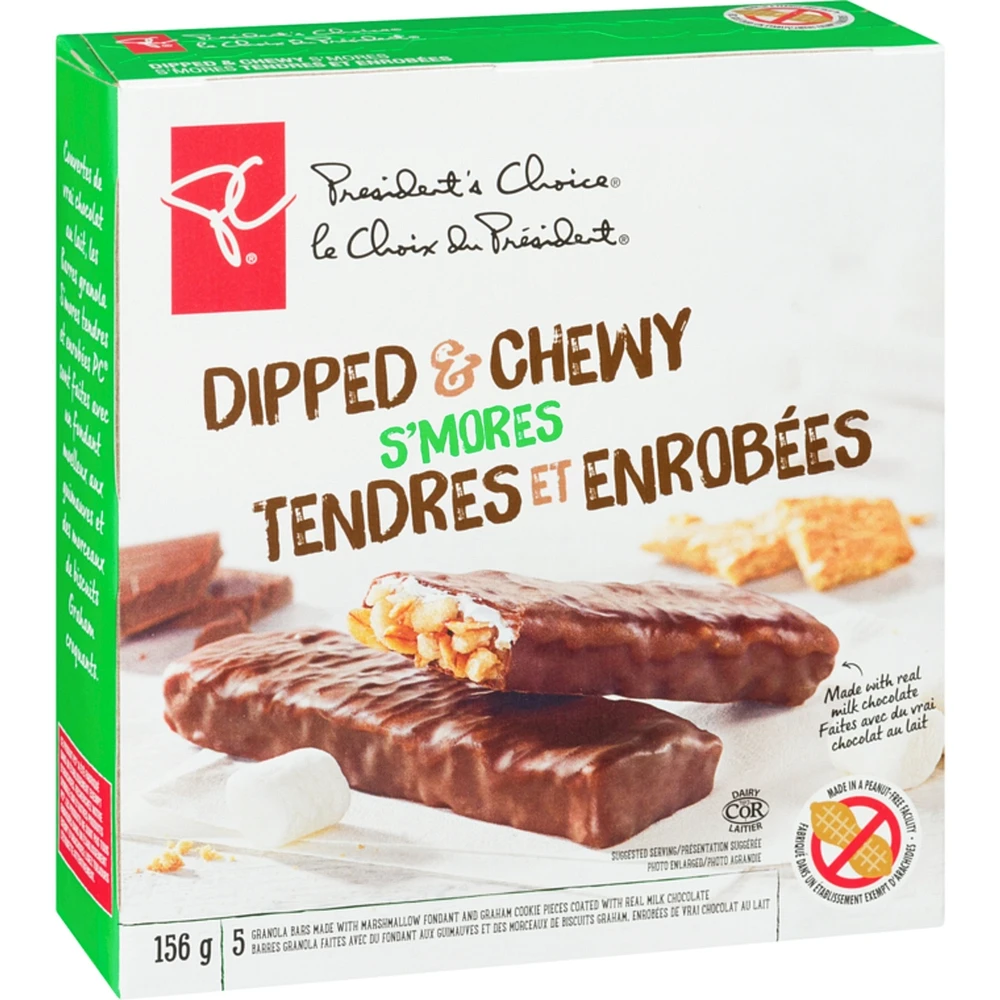 Dipped & Chewy S'mores Granola Bars