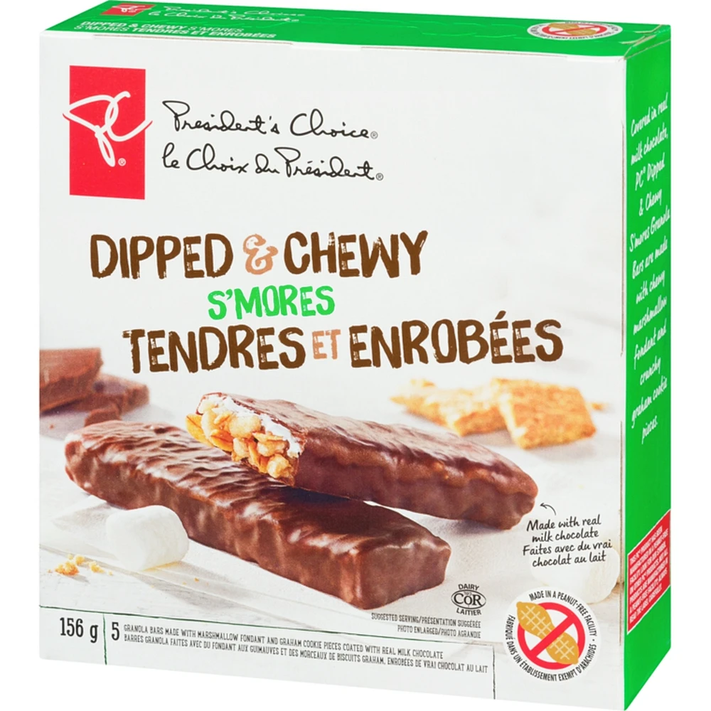 Dipped & Chewy S'mores Granola Bars