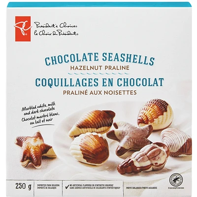 Chocolate Seashells Hazelnut Praline
