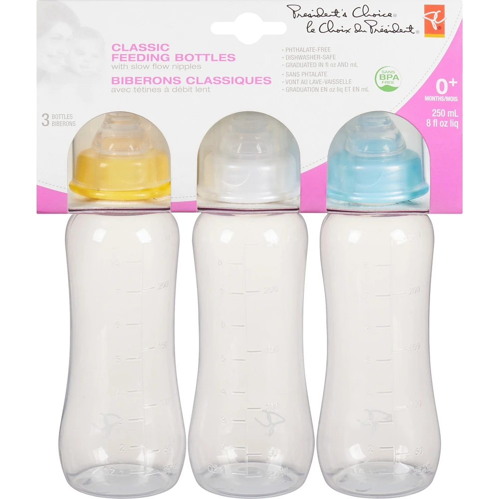 Le Choix Du President Biberons Classiques 8oz, 3 pack
