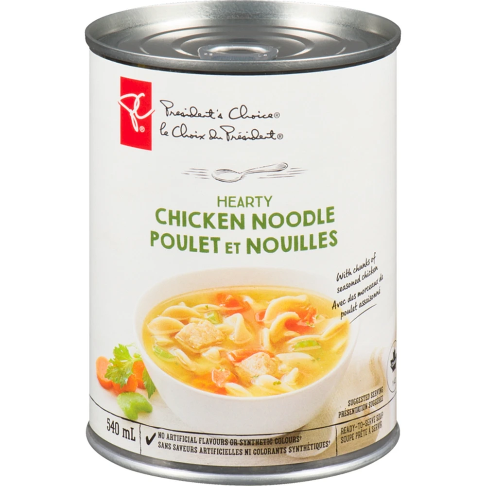 Soupe poulet et nouilles Hearty