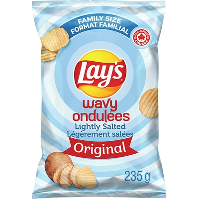 Ondulées Croustilles Légèrement salées