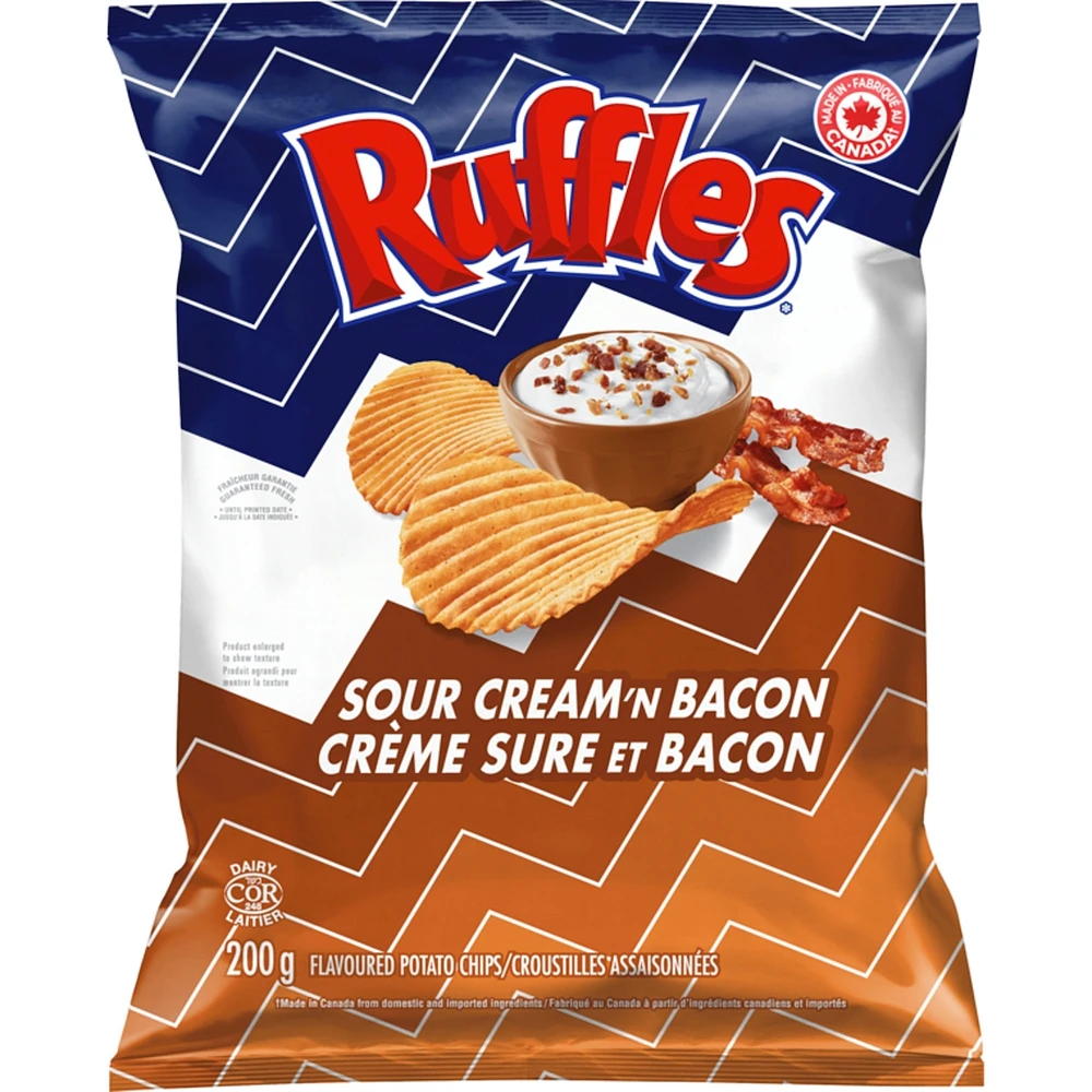Croustilles Saveur Crème sure et bacon