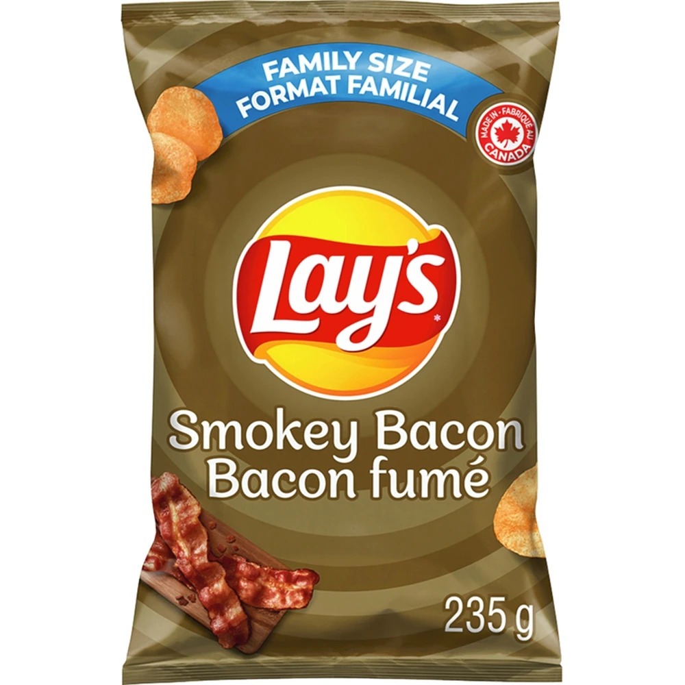 Croustilles assaisonnées Bacon fumé