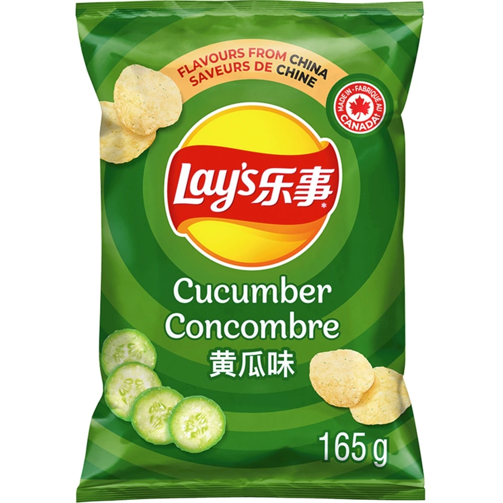 Croustilles assaisonnées saveur Concombre