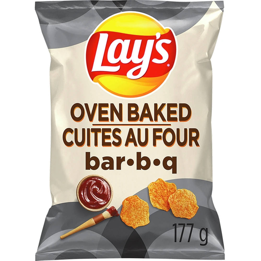 Croustilles assaisonnées Cuites au four saveur Bar-B-Q