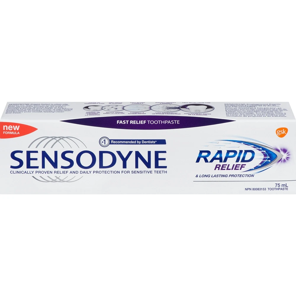 SENSODYNE Soulagement Rapide & Protection Durable Dentifrice à soulagement rapide