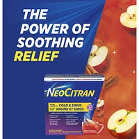 Neocitran Extra Strength Cold & Sinus Apple Cinnamon flavour hot liquid 10 pack