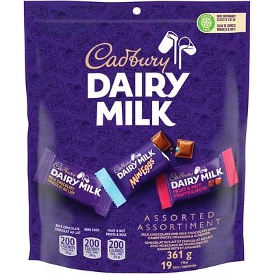Assorted Chocolatey Candy Mini Bars, Individually Wrapped, 19 Mini Bars