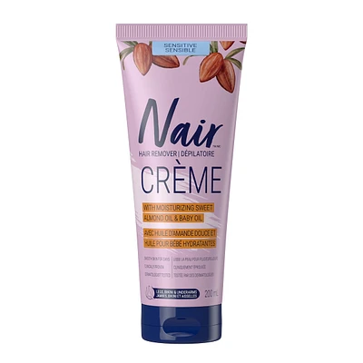 Sensitive Formula Hair Removal Crème with Sweet Almond Oil and Baby Oil