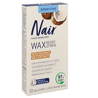 Wax Ready-Strips for Bikini and Underarm with Coconut Milk Oil Extract