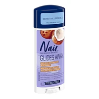 Glides Away Sensitive Formula Hair Remover for Bikini, Arms and Underarms with 100% Natural Coconut Oil plus Vitamin E